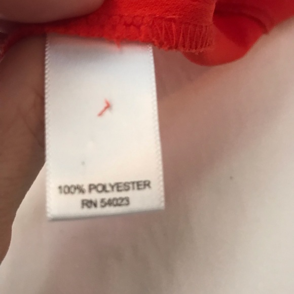 🌹Banana Republic Lava Orange Sleeveless Peplum - Picture 6 of 8